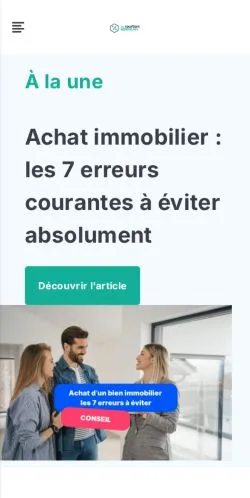Pré-visualização do site Les Courtiers Bordelais, meio de França para artigos patrocinados