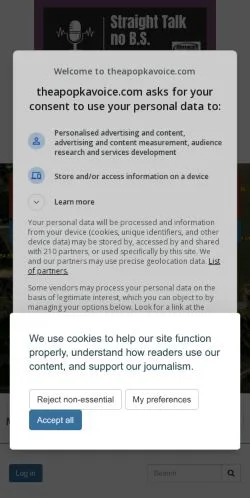 Anteprima del sito The Apopka Voice, media di Stati Uniti per articoli sponsorizzati