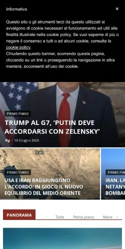 스폰서 기사용 이탈리아 매체 Notizie Geopolitiche 사이트 미리보기