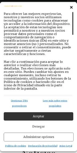 스폰서 기사용 스페인 매체 Magazine Spain 사이트 미리보기