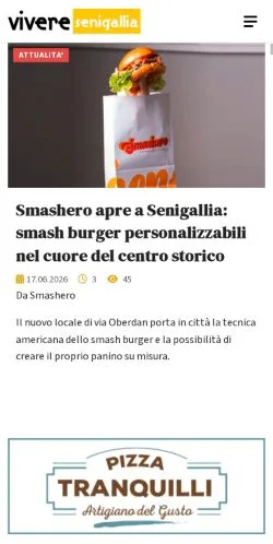 Podgląd witryny Vivere Senigallia, medium z kraju Włochy do artykułów sponsorowanych