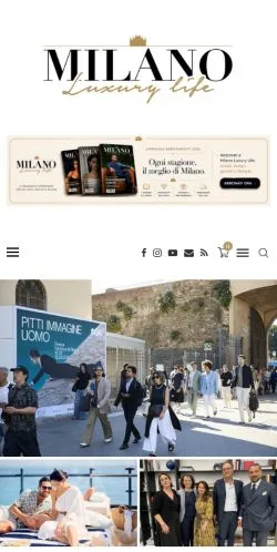 Anteprima del sito Milano Luxury Life, media di Italia per articoli sponsorizzati