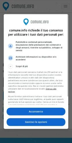 Forhåndsvisning av nettstedet Guida Comuni Italiani, medium fra Italia for sponsede artikler