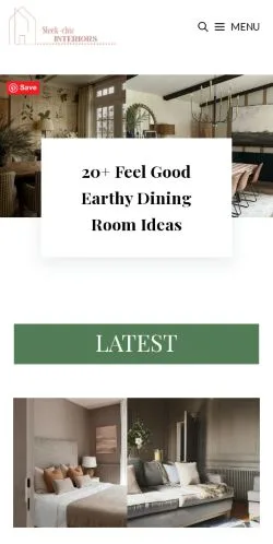 Anteprima del sito Sleek-chic Interiors, media di Regno Unito per articoli sponsorizzati