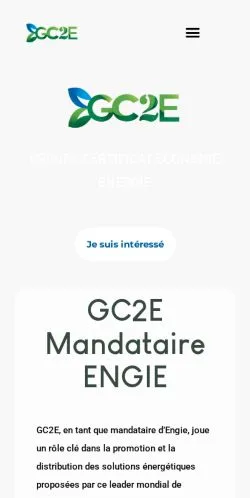 Preview of the GC2E website, a media outlet in France for sponsored articles