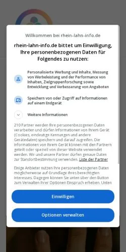 Anteprima del sito Rhein Lahn Info, media di Germania per articoli sponsorizzati