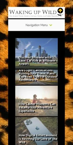 Preview of the Waking Up Wild website, a media outlet in United States for sponsored articles