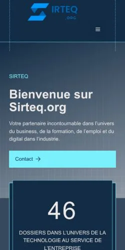 Podgląd witryny Sirteq, medium z kraju Francja do artykułów sponsorowanych