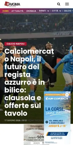 Anteprima del sito Magazine Pragma, media di Italia per articoli sponsorizzati