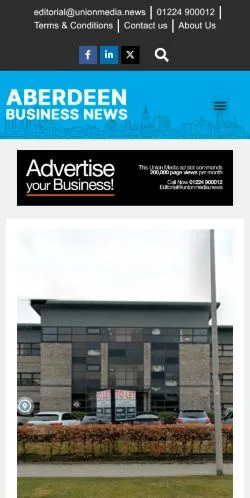 Anteprima del sito Aberdeen Business News, media di Regno Unito per articoli sponsorizzati