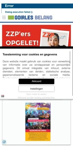 Anteprima del sito Goirles Belang, media di Paesi Bassi per articoli sponsorizzati