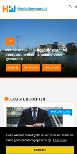 Anteprima del sito Hoekschewaard, media di Paesi Bassi per articoli sponsorizzati