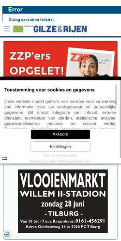 Anteprima del sito Weekblad Gilze en Rijen, media di Paesi Bassi per articoli sponsorizzati