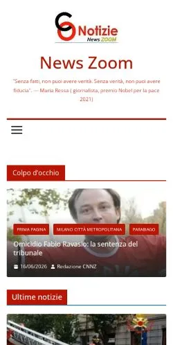 Podgląd witryny Cronaca Ossona, medium z kraju Włochy do artykułów sponsorowanych