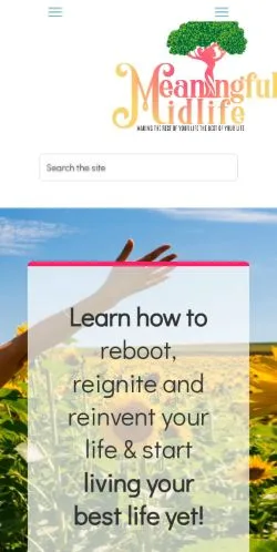 Anteprima del sito Meaningful Midlife, media di Stati Uniti per articoli sponsorizzati