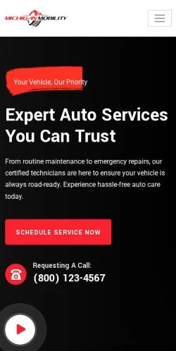 Anteprima del sito Michigan Mobility, media di Stati Uniti per articoli sponsorizzati