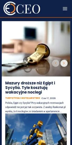 Aperçu du site CEO Magazyn, média de Pologne pour articles sponsorisés