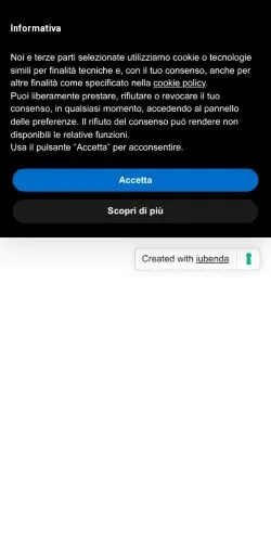 Forhåndsvisning av nettstedet Caotic, medium fra Italia for sponsede artikler