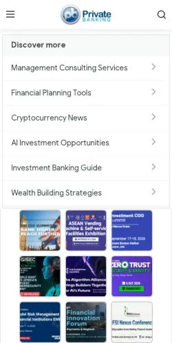 Förhandsvisning av webbplatsen Private Banking, medium i USA för sponsrade artiklar