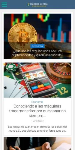 Anteprima del sito Diario de Alcalá, media di Spagna per articoli sponsorizzati