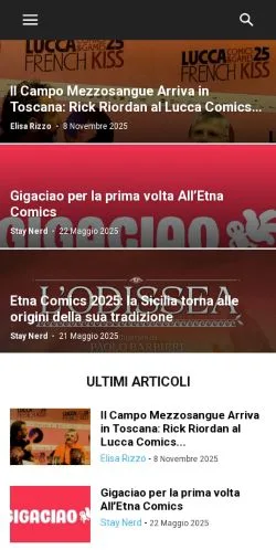 Aperçu du site Stay Nerd, média de Italie pour articles sponsorisés