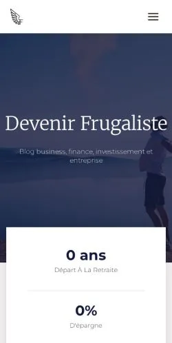 스폰서 기사용 프랑스 매체 Frugalisme 사이트 미리보기