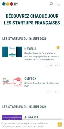 Vorschau der Website Les Pépites Tech, Medium aus Frankreich für gesponserte Artikel