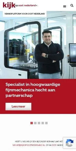 Podgląd witryny Kijk Op Oost-Nederland, medium z kraju Holandia do artykułów sponsorowanych