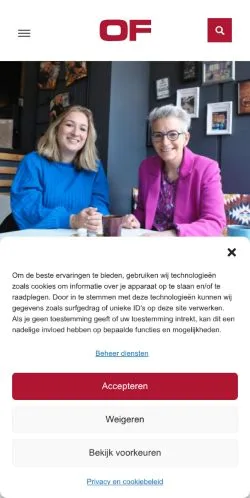 Forhåndsvisning av nettstedet Ondernemend Friesland, medium fra Nederland for sponsede artikler