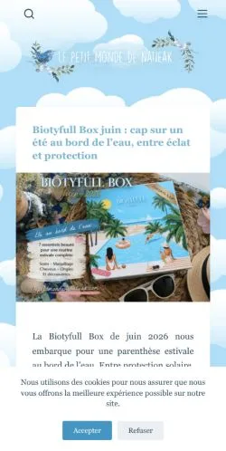 Anteprima del sito Le Petit Monde De Natieak, media di Francia per articoli sponsorizzati