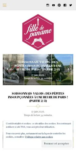 Vista previa del sitio Fille de Paname, medio de Francia para artículos patrocinados