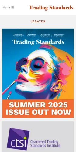Podgląd witryny Journal of Trading Standards, medium z kraju Wielka Brytania do artykułów sponsorowanych