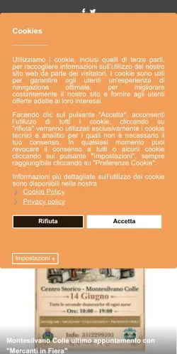 Pré-visualização do site Il Giornale Di Montesilvano, meio de Itália para artigos patrocinados