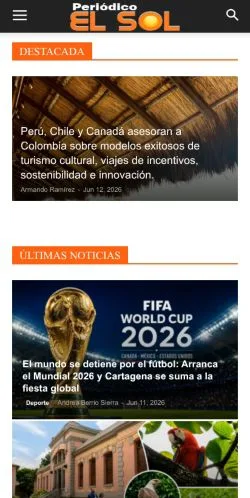 Voorbeeld van de site El Sol, medium uit Spanje voor gesponsorde artikelen