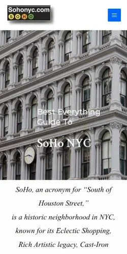 Aperçu du site SoHo NYC Has Bones, média de États-Unis pour articles sponsorisés