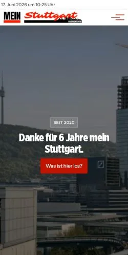 Anteprima del sito Mein Stuttgart, media di Germania per articoli sponsorizzati