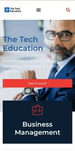 Vista previa del sitio The Tech Education, medio de Estados Unidos para artículos patrocinados