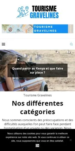 스폰서 기사용 프랑스 매체 Tourisme Gravelines 사이트 미리보기