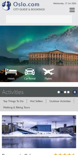 Forhåndsvisning af Oslo Travel Guide, medie fra USA til sponsorerede artikler