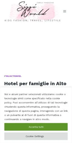 Anteprima del sito Sissiworld, media di Italia per articoli sponsorizzati