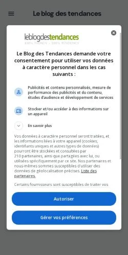 Anteprima del sito Le Blog Des Tendances, media di Francia per articoli sponsorizzati