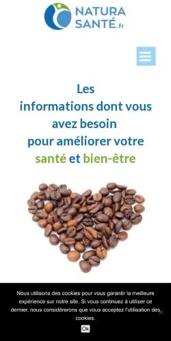 Anteprima del sito Natura Santé, media di Francia per articoli sponsorizzati