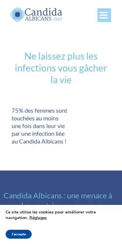 Anteprima del sito Candida Albicans, media di Francia per articoli sponsorizzati