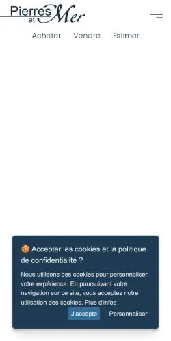 Anteprima del sito Pierres et Mer, media di Francia per articoli sponsorizzati