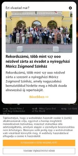 Vorschau der Website SunshineFM, Medium aus Ungarn für gesponserte Artikel