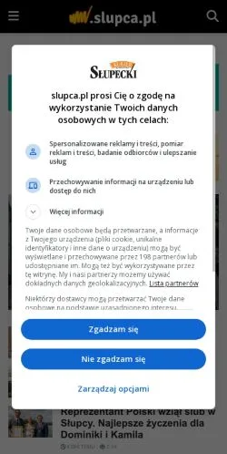 Vorschau der Website Portal Słupecki, Medium aus Polen für gesponserte Artikel