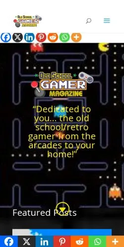 Podgląd witryny Old School Gamer Magazine, medium z kraju Stany Zjednoczone do artykułów sponsorowanych