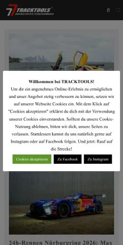 Aperçu du site Tracktools, média de Allemagne pour articles sponsorisés