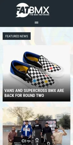 Förhandsvisning av webbplatsen FATBMX, medium i Storbritannien för sponsrade artiklar