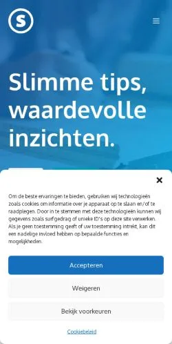 Anteprima del sito Volg Het Geld, media di Paesi Bassi per articoli sponsorizzati